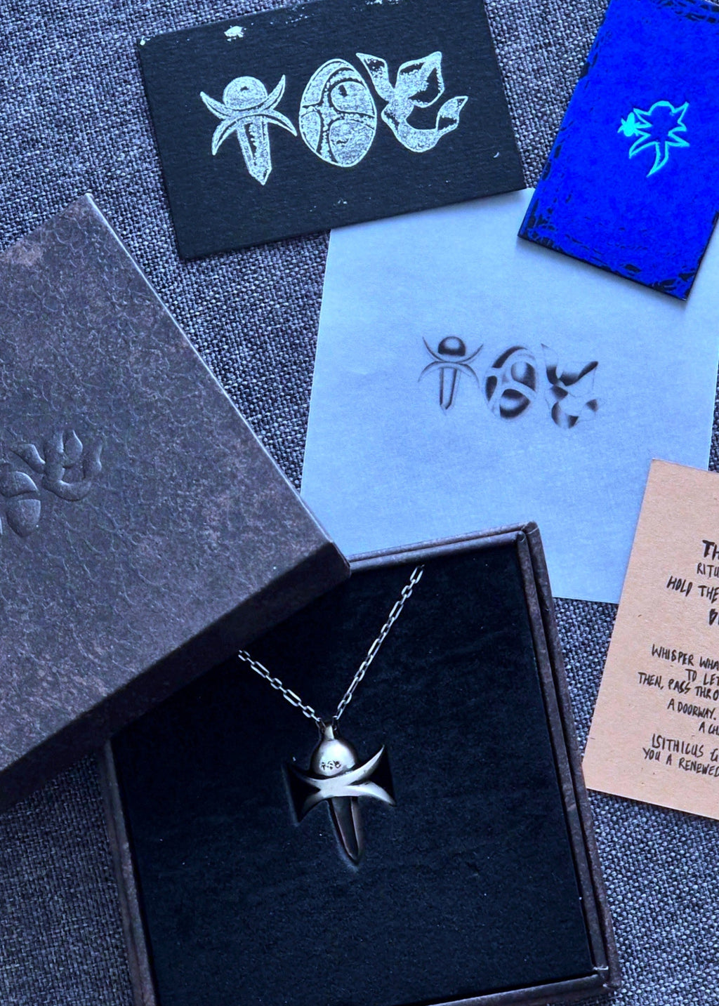 Isithicus Silver Relic Necklace